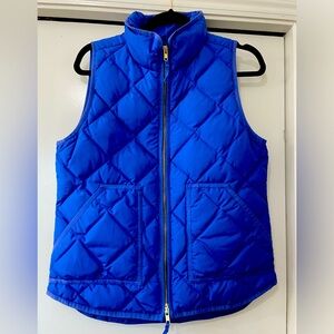 EUC J CREW vest in royal blue